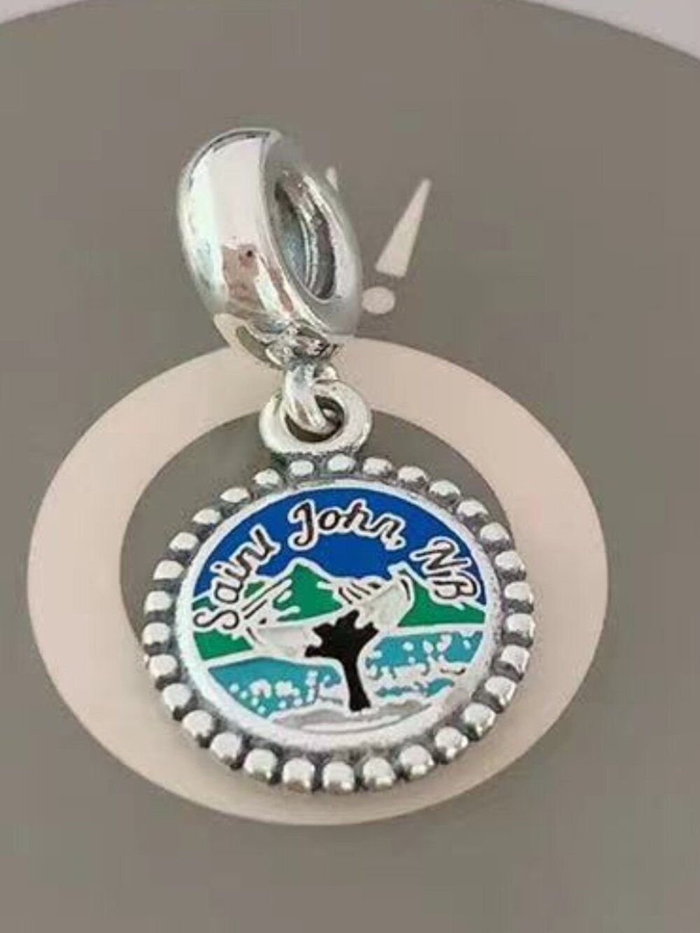 Pandora Unforgettable Moments Saint John Whale Tail Dangle Charm